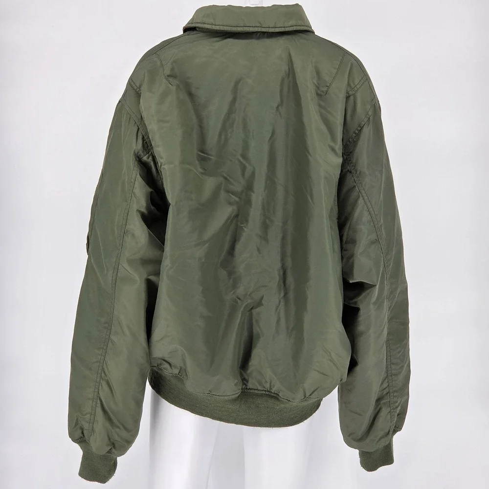 Rothco Green Ultra Force‎ Jacket CWU-45P Mens XL Nylon Pilot Bomber USAF Flight